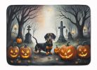 Dachshund Spooky Halloween Memory Foam Kitchen Mat Machine Washable Anti-Fatigue Mat Cushion Comfort Bath Mat or Kitchen Rug
