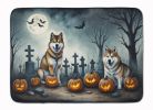 Akita Spooky Halloween Memory Foam Kitchen Mat Machine Washable Anti-Fatigue Mat Cushion Comfort Bath Mat or Kitchen Rug