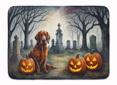 Irish Setter Spooky Halloween Memory Foam Kitchen Mat Machine Washable Anti-Fatigue Mat Cushion Comfort Bath Mat or Kitchen Rug