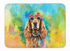 Cocker Spaniel Hippie Dawg Memory Foam Kitchen Mat Machine Washable Anti-Fatigue Mat Cushion Comfort Bath Mat or Kitchen Rug