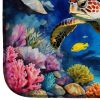 Turtle and Reefs Dish Drying Mat Absorbent Dish Drying Mat Pad for Kitchen Counter Dish Drainer Mat for Countertop, 14 x 21", Multicolor
