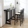 Bar Table,Bar Chair, Extra Long Entryway Table for Entryway, Hallway, Living Room, Foyer, Corridor, Rectangular Wood High Top Kitchen Dining Table