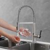 Single Handle Pull Down Sprayer Kitchen Faucet Commercial Spring Faucet with Touchless Sensor