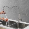 Single Handle Pull Down Sprayer Kitchen Faucet Commercial Spring Faucet with Touchless Sensor