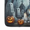 Alaskan Malamute Spooky Halloween Memory Foam Kitchen Mat Machine Washable Anti-Fatigue Mat Cushion Comfort Bath Mat or Kitchen Rug