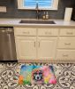 Poodle Hippie Dawg Memory Foam Kitchen Mat Machine Washable Anti-Fatigue Mat Cushion Comfort Bath Mat or Kitchen Rug