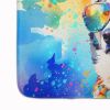 Siberian Husky Hippie Dawg Memory Foam Kitchen Mat Machine Washable Anti-Fatigue Mat Cushion Comfort Bath Mat or Kitchen Rug