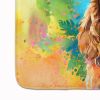 Cocker Spaniel Hippie Dawg Memory Foam Kitchen Mat Machine Washable Anti-Fatigue Mat Cushion Comfort Bath Mat or Kitchen Rug
