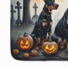Doberman Pinscher Spooky Halloween Memory Foam Kitchen Mat Machine Washable Anti-Fatigue Mat Cushion Comfort Bath Mat or Kitchen Rug
