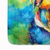 English Bulldog Hippie Dawg Memory Foam Kitchen Mat Machine Washable Anti-Fatigue Mat Cushion Comfort Bath Mat or Kitchen Rug