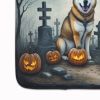 Akita Spooky Halloween Memory Foam Kitchen Mat Machine Washable Anti-Fatigue Mat Cushion Comfort Bath Mat or Kitchen Rug