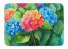 Hydrangeas in Watercolor Memory Foam Kitchen Mat Machine Washable Anti-Fatigue Mat Cushion Comfort Bath Mat or Kitchen Rug