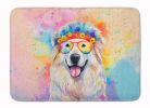Great Pyrenees Hippie Dawg Memory Foam Kitchen Mat Machine Washable Anti-Fatigue Mat Cushion Comfort Bath Mat or Kitchen Rug