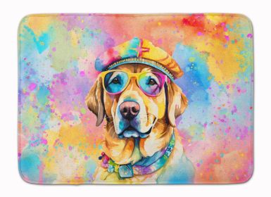 Yellow Labrador Hippie Dawg Memory Foam Kitchen Mat Machine Washable Anti-Fatigue Mat Cushion Comfort Bath Mat or Kitchen Rug (Default: Default)