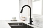 Kitchen Faucets with Pull Down Sprayer Commercial Stainless Steel Single Handle Single Hole Kitchen Sink Faucet