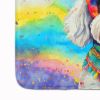 Bichon Frise Hippie Dawg Memory Foam Kitchen Mat Machine Washable Anti-Fatigue Mat Cushion Comfort Bath Mat or Kitchen Rug