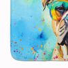 Bullmastiff Hippie Dawg Memory Foam Kitchen Mat Machine Washable Anti-Fatigue Mat Cushion Comfort Bath Mat or Kitchen Rug