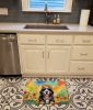 Bernese Mountain Dog Hippie Dawg Memory Foam Kitchen Mat Machine Washable Anti-Fatigue Mat Cushion Comfort Bath Mat or Kitchen Rug