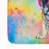 French Bulldog Hippie Dawg Memory Foam Kitchen Mat Machine Washable Anti-Fatigue Mat Cushion Comfort Bath Mat or Kitchen Rug