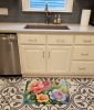 Roses in Watercolor Memory Foam Kitchen Mat Machine Washable Anti-Fatigue Mat Cushion Comfort Bath Mat or Kitchen Rug