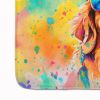 Golden Retriever Hippie Dawg Memory Foam Kitchen Mat Machine Washable Anti-Fatigue Mat Cushion Comfort Bath Mat or Kitchen Rug