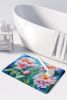 Peonies in Watercolor Memory Foam Kitchen Mat Machine Washable Anti-Fatigue Mat Cushion Comfort Bath Mat or Kitchen Rug