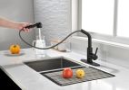 Kitchen Faucets with Pull Down Sprayer, Single Handle Kitchen Sink Faucet with Pull Out Sprayer