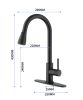 Kitchen Faucets with Pull Down Sprayer Commercial Stainless Steel Single Handle Single Hole Kitchen Sink Faucet