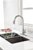 Kitchen Faucets with Pull Down Sprayer Commercial Stainless Steel Single Handle Single Hole Kitchen Sink Faucet
