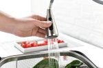 Kitchen Faucets with Pull Down Sprayer Commercial Stainless Steel Single Handle Single Hole Kitchen Sink Faucet